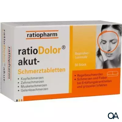 ratioDolor® Ibuprofen 300 mg Schmerztabletten