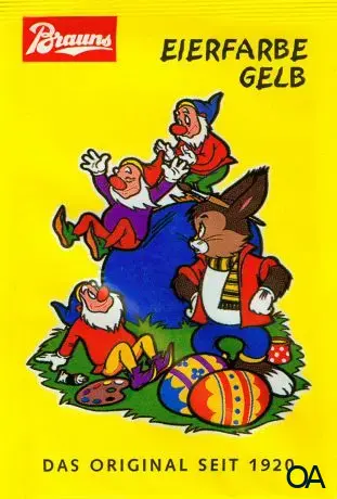 Brauns Eierfarbe Gelb
