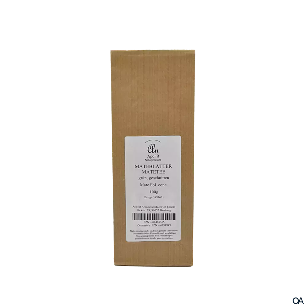 ApoFit Mateblätter grün Matetee geschnitten