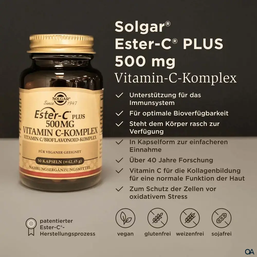 Solgar® Ester-C® Plus 500 mg Vitamin C-Komplex Kapseln
