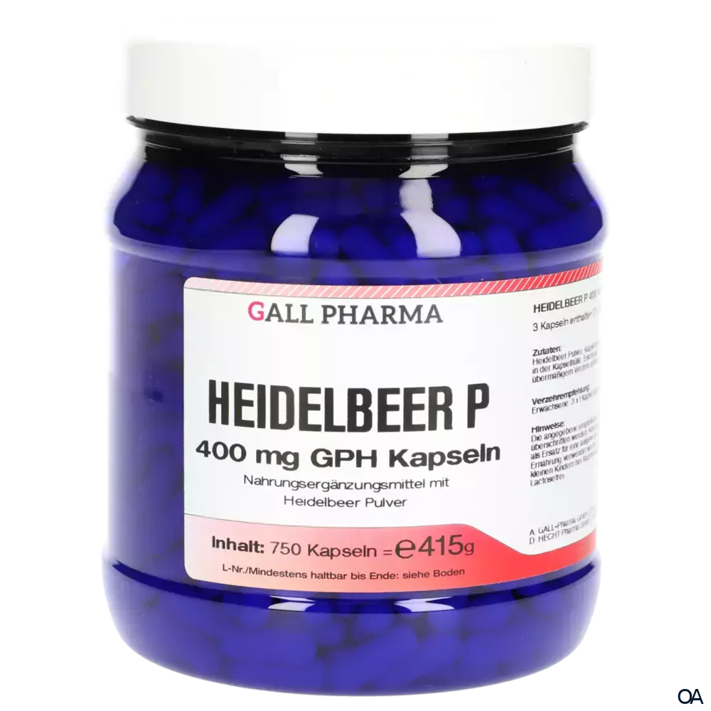 Gall Pharma Heidelbeer Pulver Kapseln