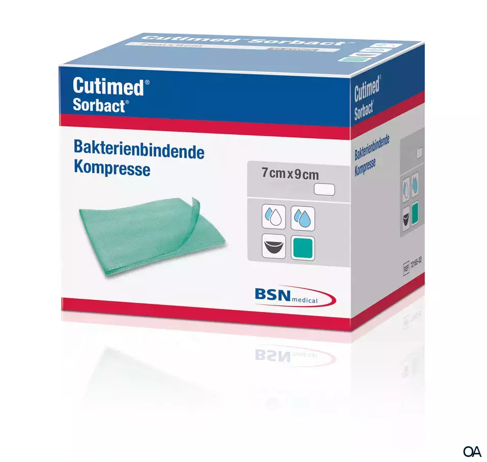Cutimed® Sorbact® Kompresse 7 x 9 cm