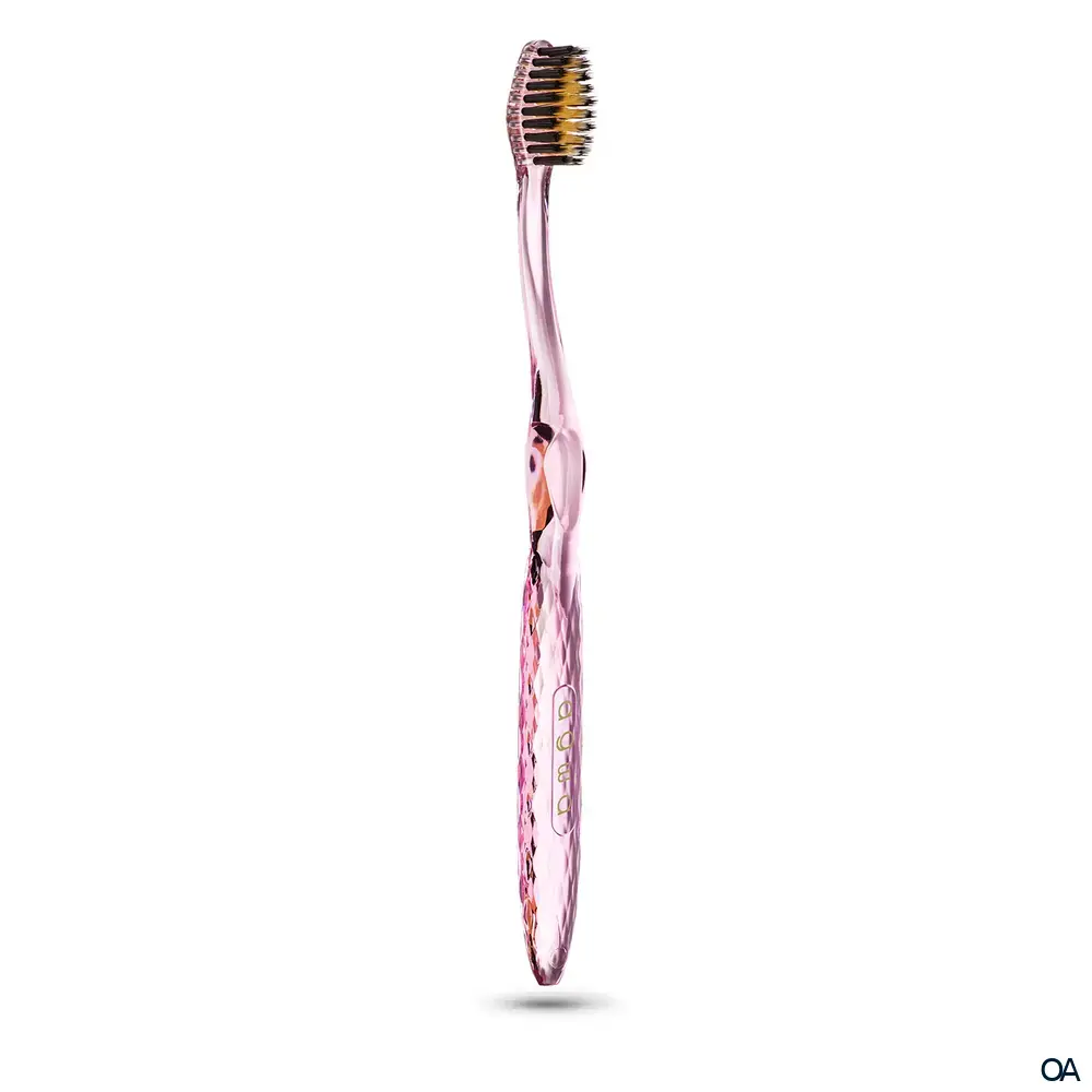 agwa super clean dent Gold- & Bambuskohle – Zahnbürste pink