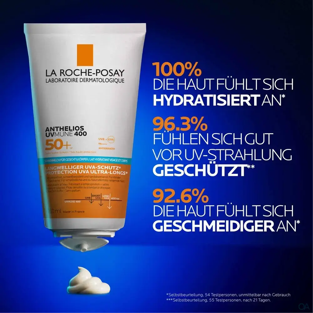 La Roche Posay Anthelios UV Mune 400 Hydratisierende Gesicht + Körper Milch LSF 50+