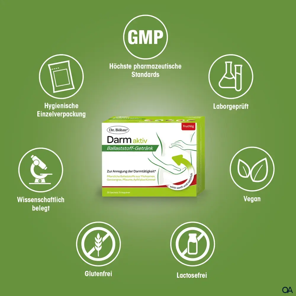 Dr. Böhm® Darm aktiv Trinkpulver fruchtig Sachets