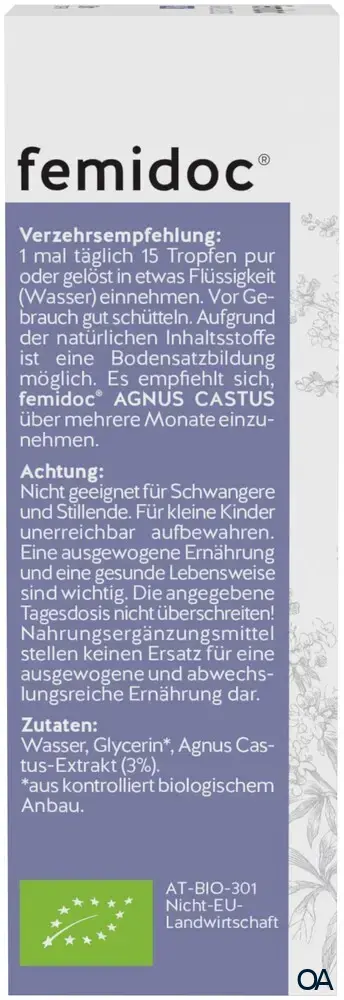 femidoc® AGNUS CASTUS PMS* Tropfen Bio