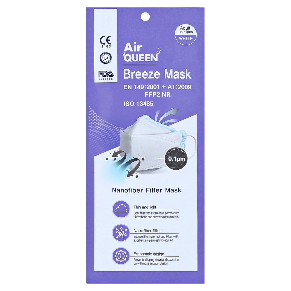AirQueen FFP2 NR Nanofiber Atemschutzmaske/Breeze Mask