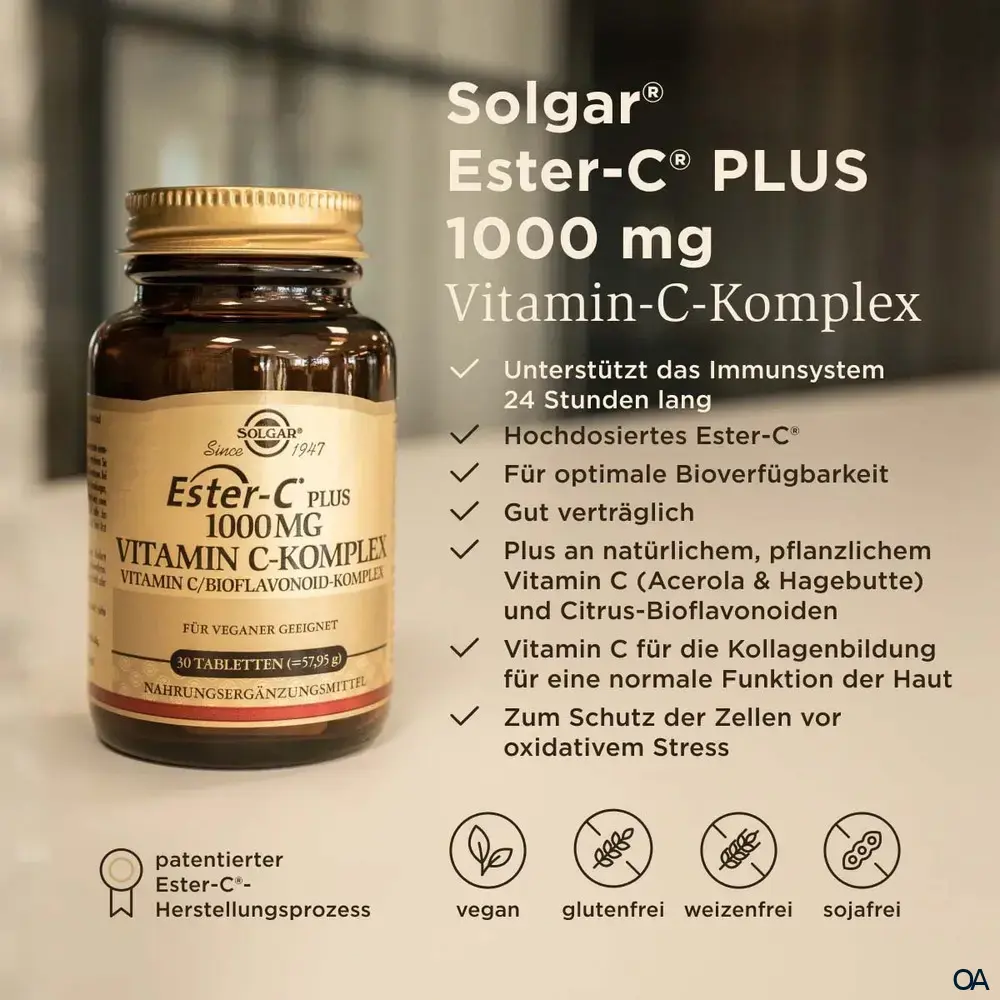 Solgar® Ester-C® Plus 1000 mg Vitamin C-Komplex Kapseln