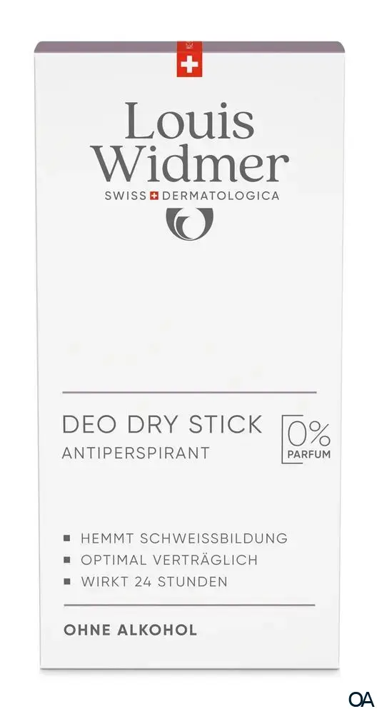 Louis Widmer Deo Dry Stick Antiperspirant - ohne Parfum