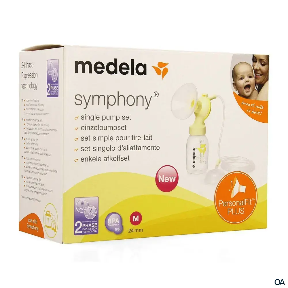 Medela Symphony® Einzelpumpset mit PersonalFit Brusthaube Größe L - 27 mm