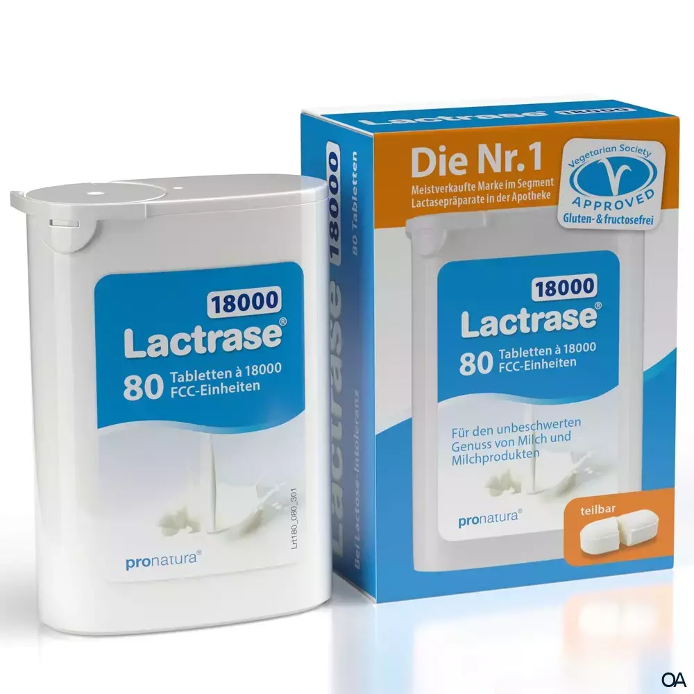 Lactrase® 18000 FCC Tabletten Spender