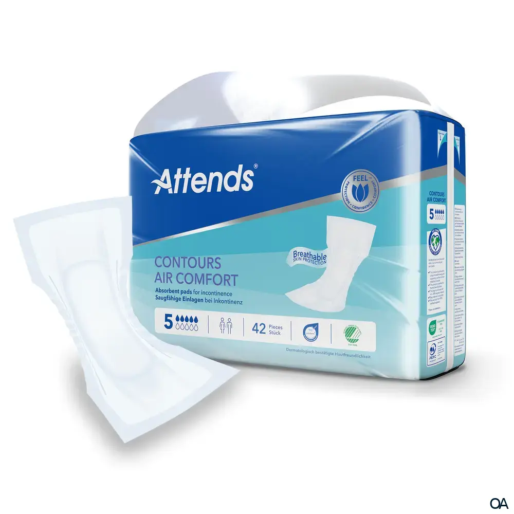 Attends Contours Air Comfort 5 Inkontinenz-Vorlagen Attends Contours Air Comfort 5 Inkontinenz-Vorlagen