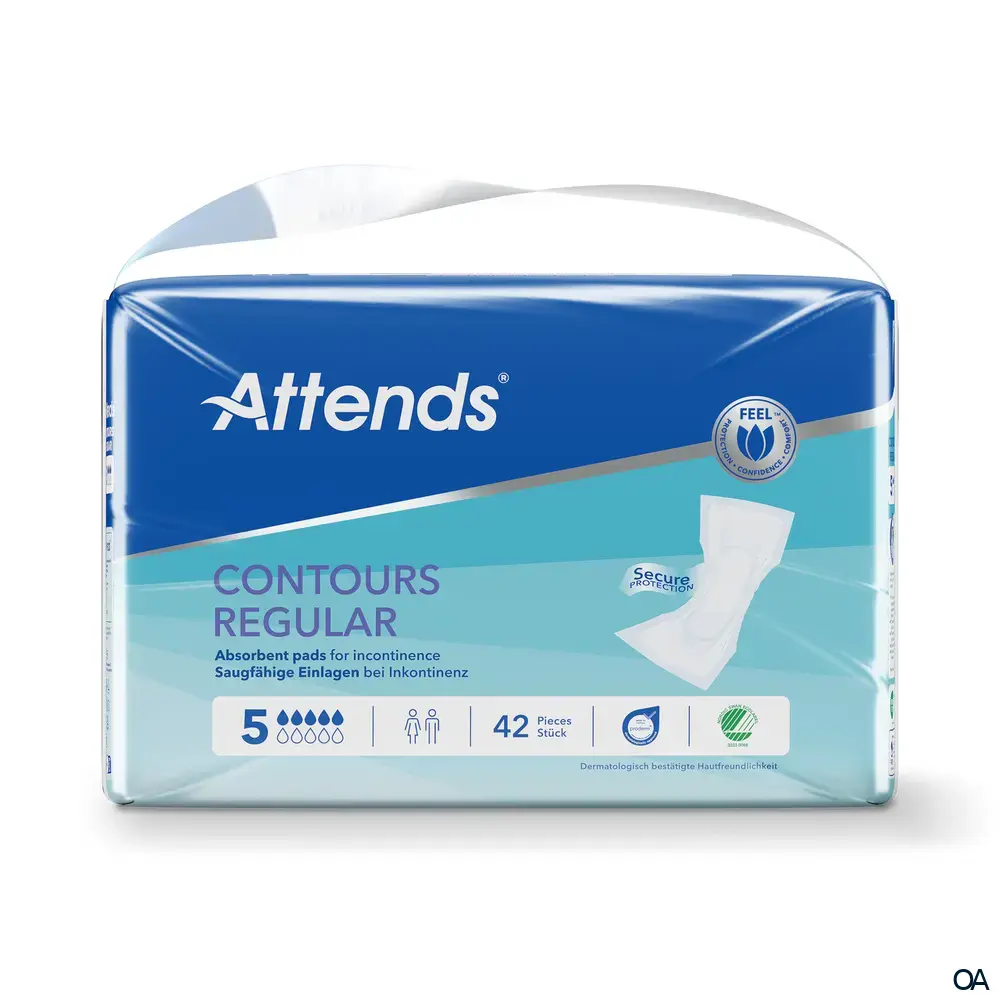 Attends Contours Regular 5 - Inkontinenzvorlagen