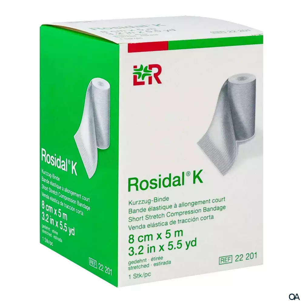Rosidal® K (kräftig) Kurzzugbinde 8 cm x 5 m