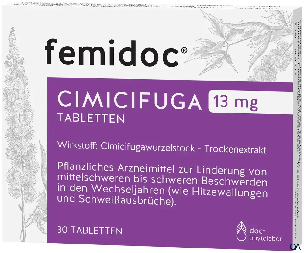 femidoc® CIMICIFUGA 13 mg Tabletten