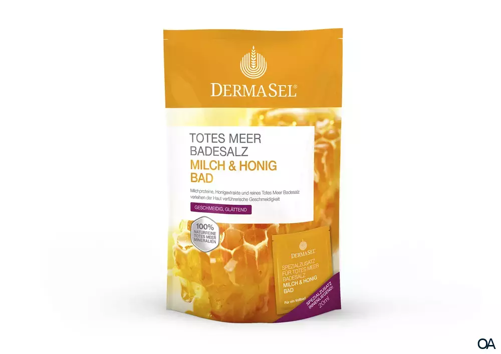DermaSel® Totes Meer Badesalz Milch & Honig Bad