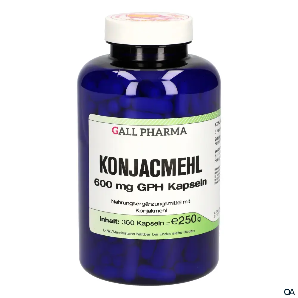 Gall Pharma Konjacmehl 600 mg Kapseln