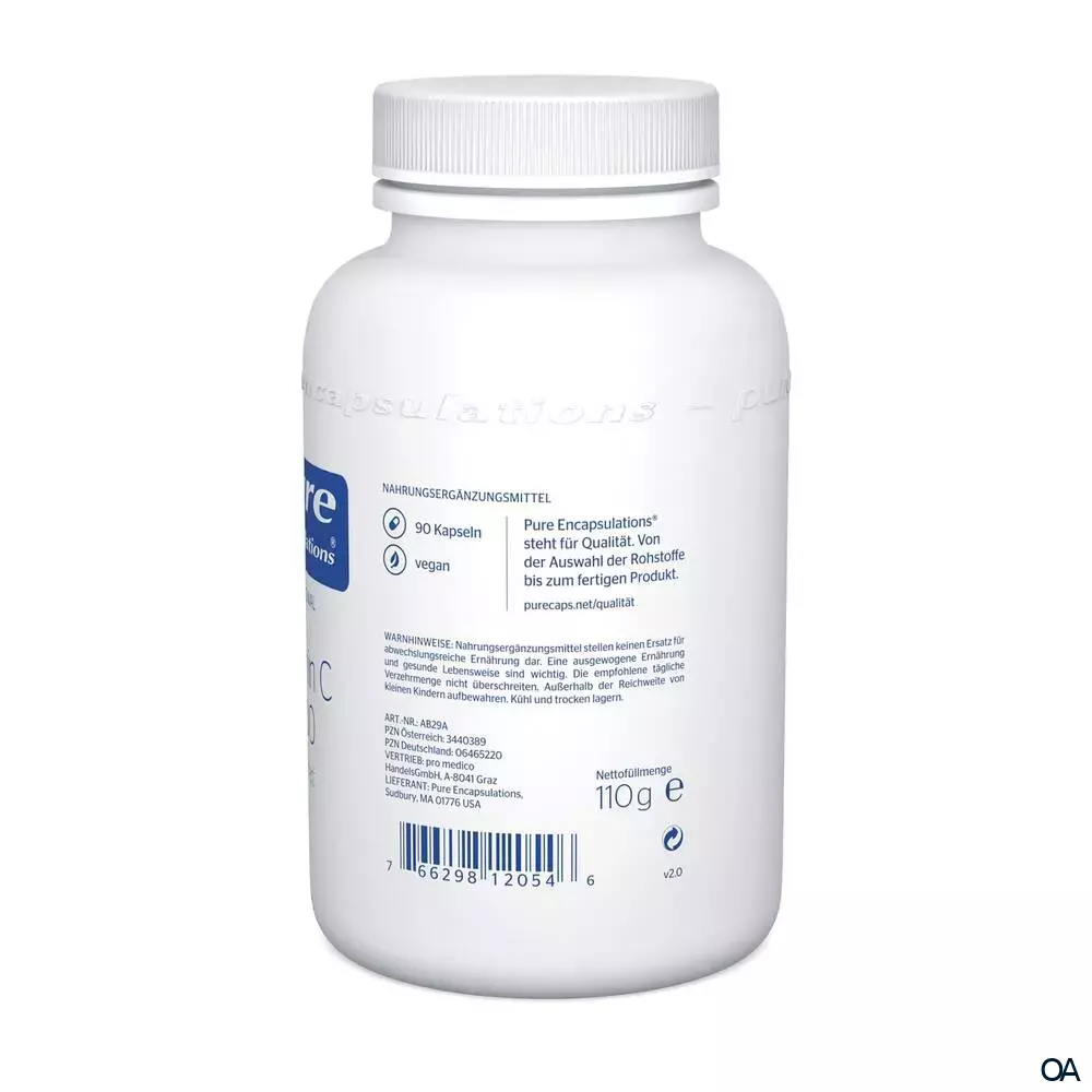 pure encapsulations® Vitamin C 1000 gepuffert Kapseln