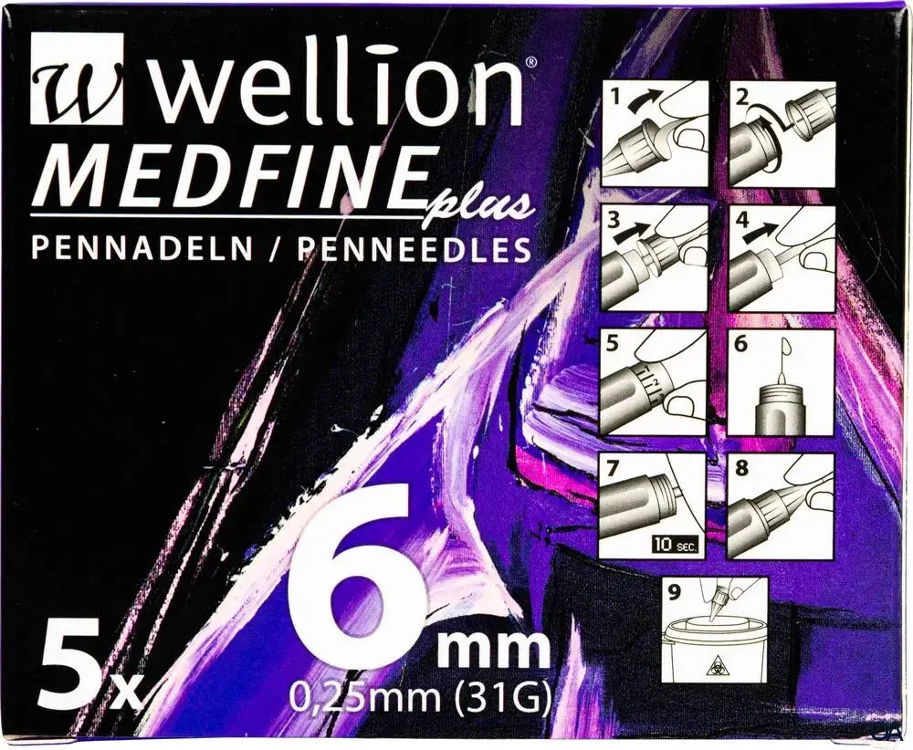 Wellion® MEDFINE Plus Pennadeln 6 mm Wellion® MEDFINE Plus Pennadeln 6 mm