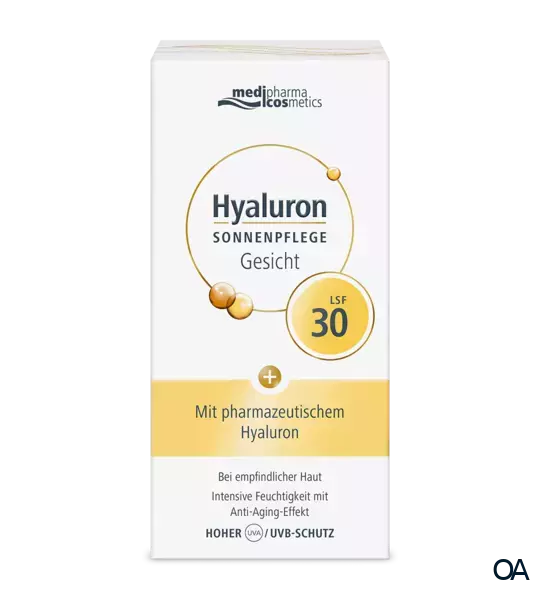 medipharma cosmetics Hyaluron Sonnenpflege Gesicht LSF 30