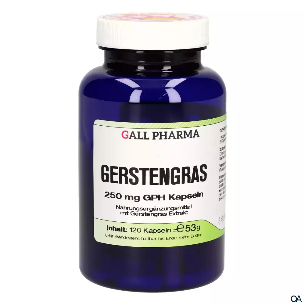 Gall Pharma Gerstengras 250 mg Kapseln