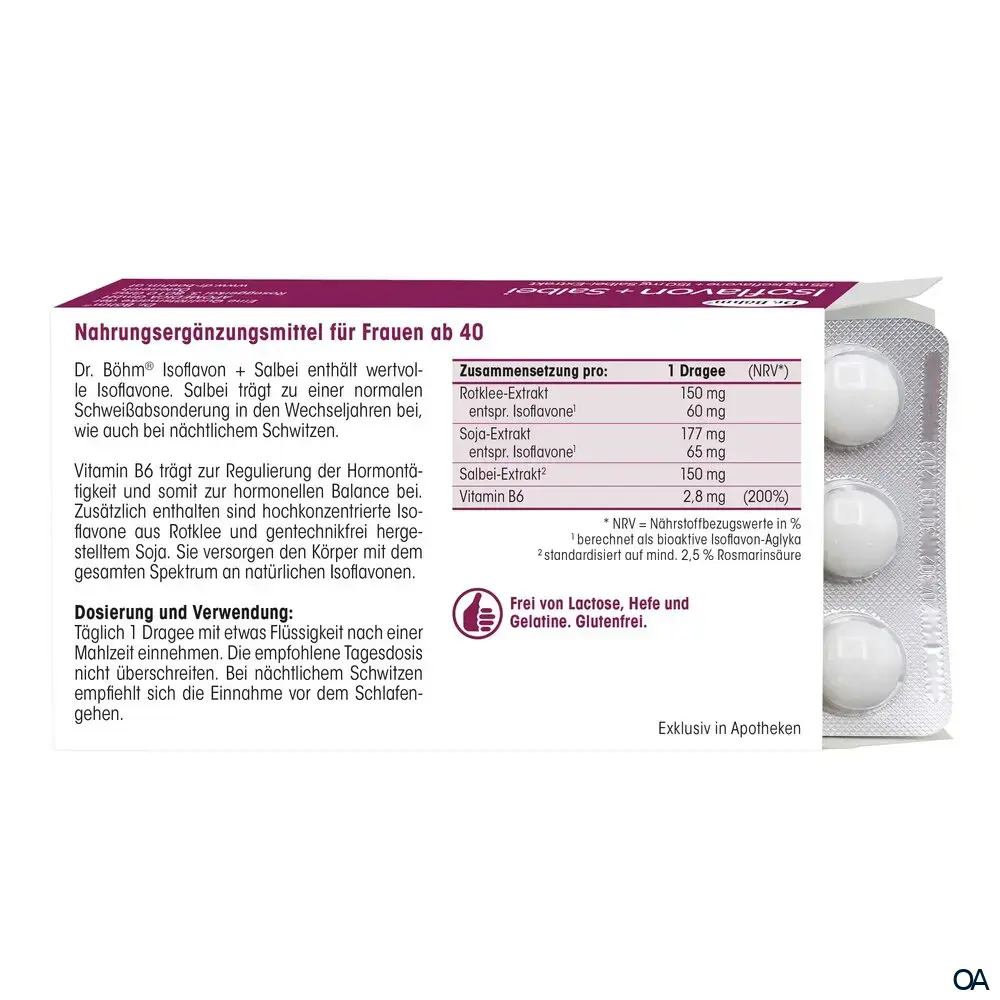 Dr. Böhm® Isoflavon + Salbei Dragees