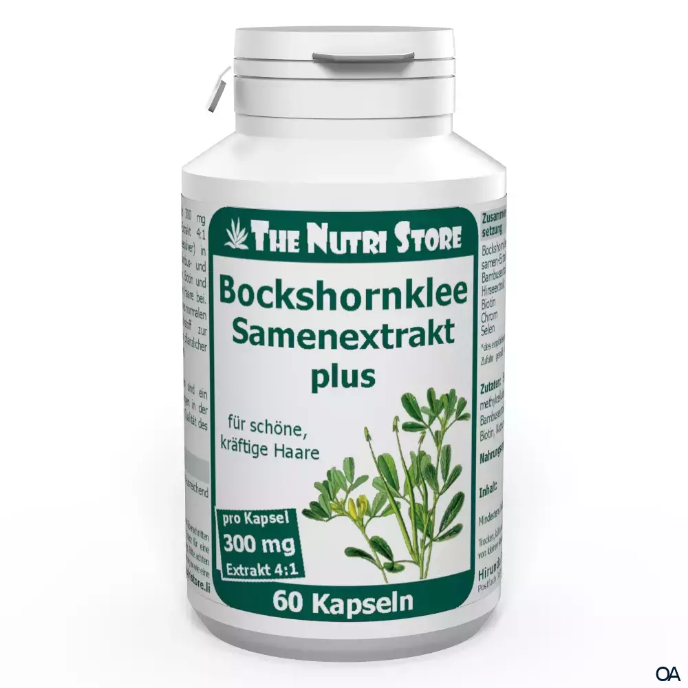 The Nutri Store Bockshornklee Samenextrakt plus Kapseln