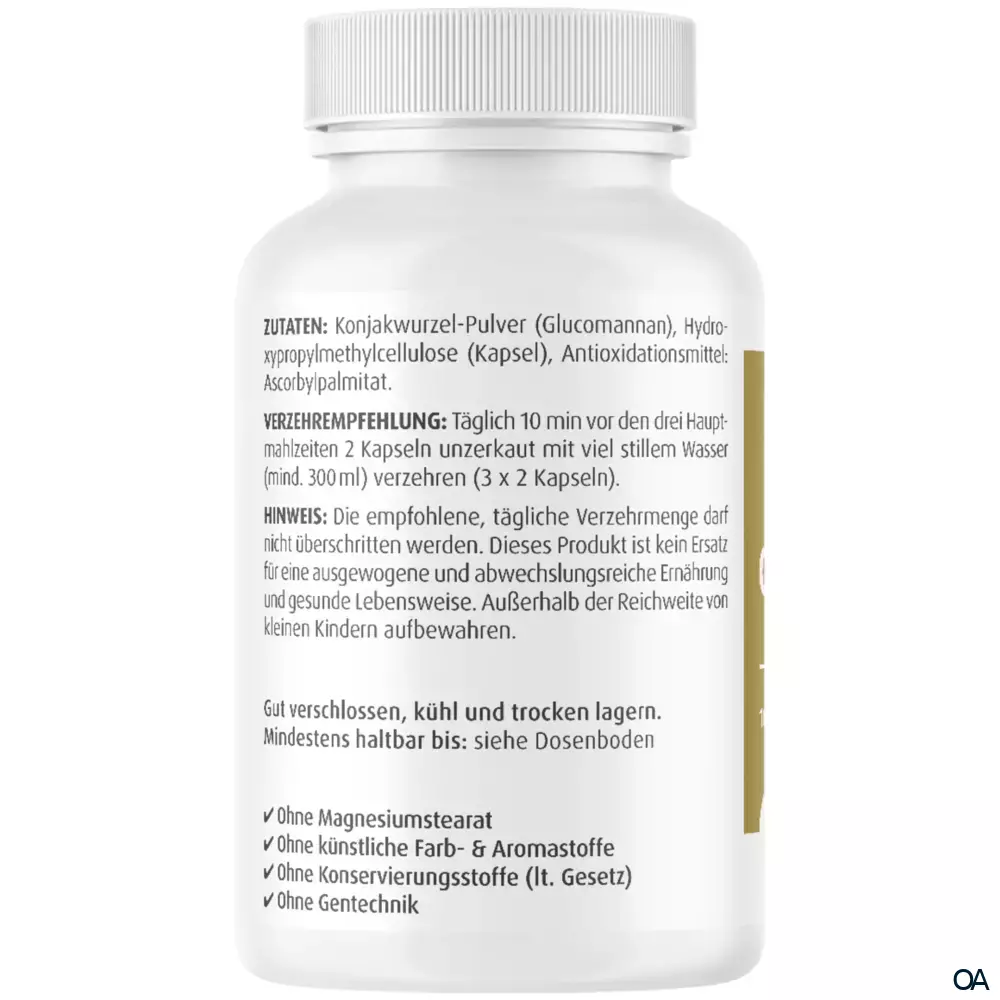 ZeinPharma Glucomannan 500 mg Kapseln