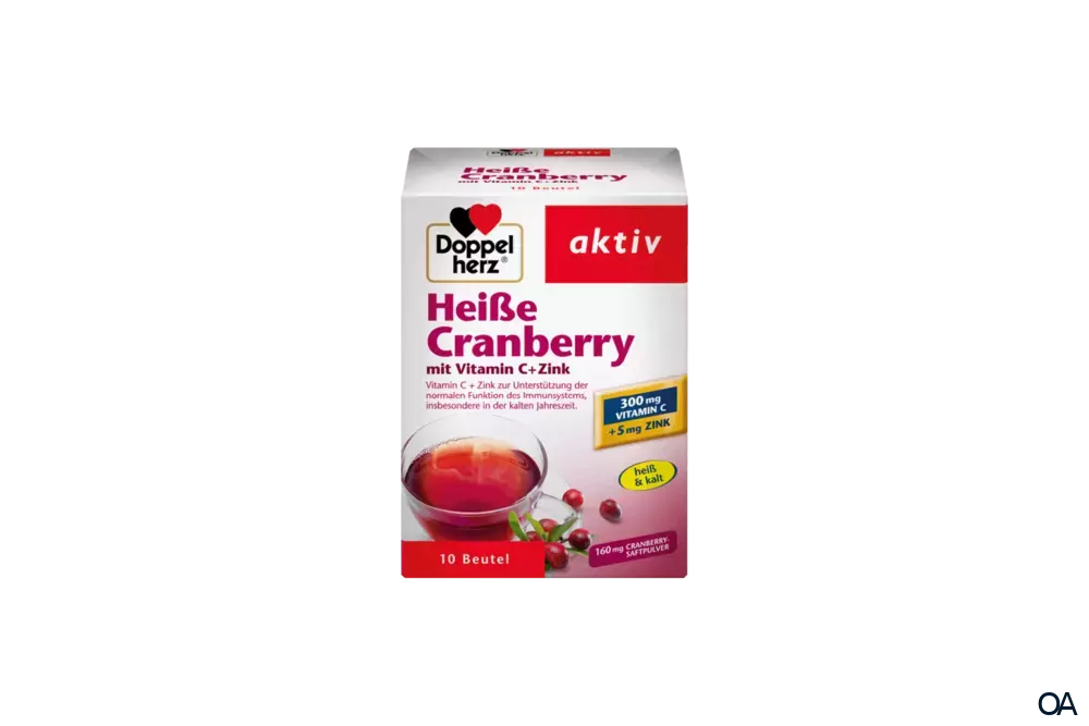 Doppelherz aktiv Heiße Cranberry mit Vitamin C + Zink Beutel