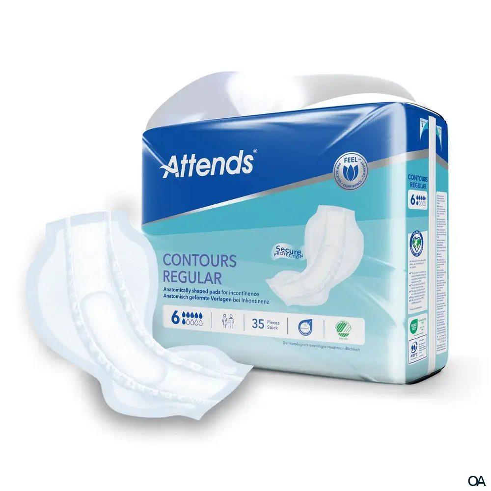 Attends Contours Regular 6 - Inkontinenzvorlagen