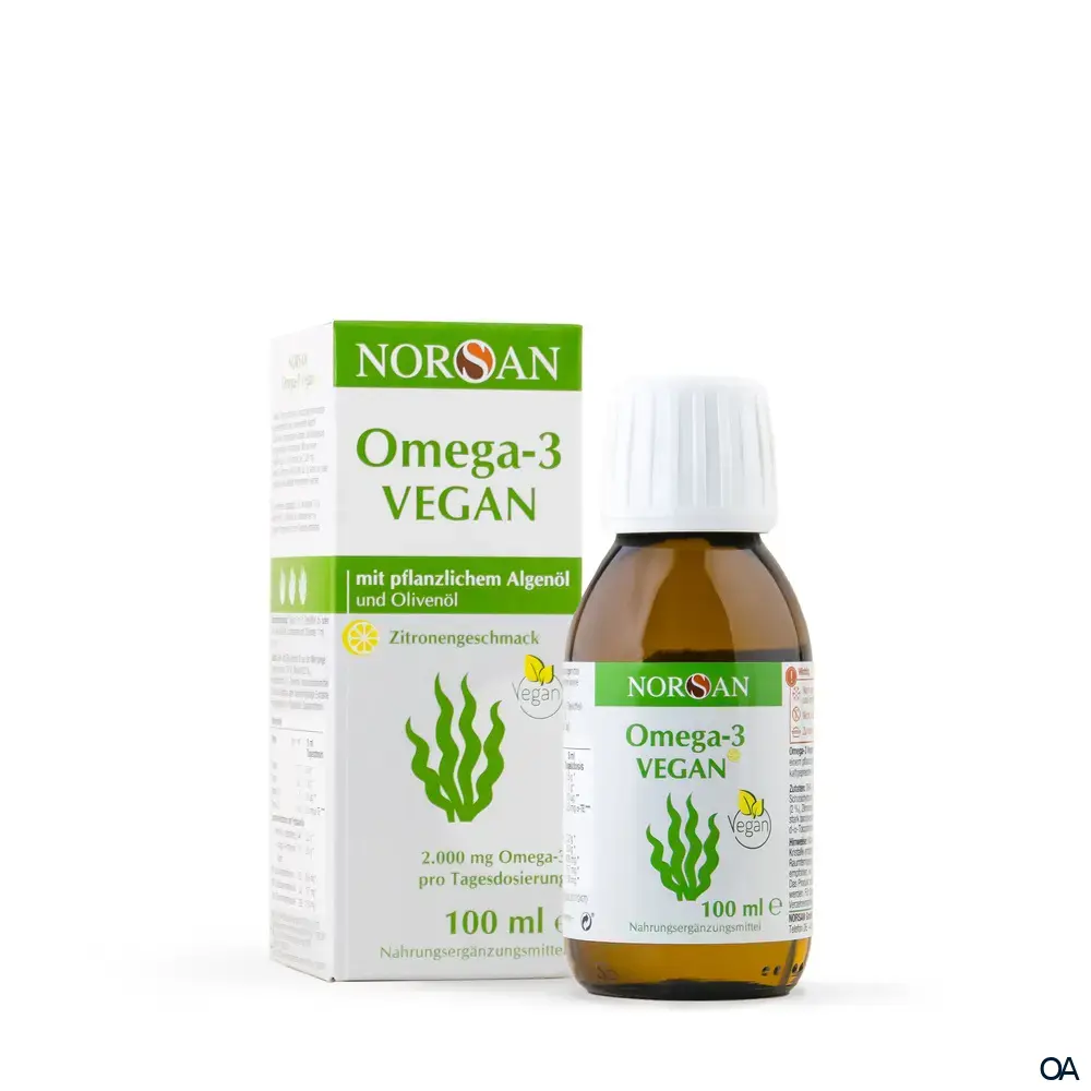 Norsan Omega 3 Vegan Algenöl - Zitronengeschmack
