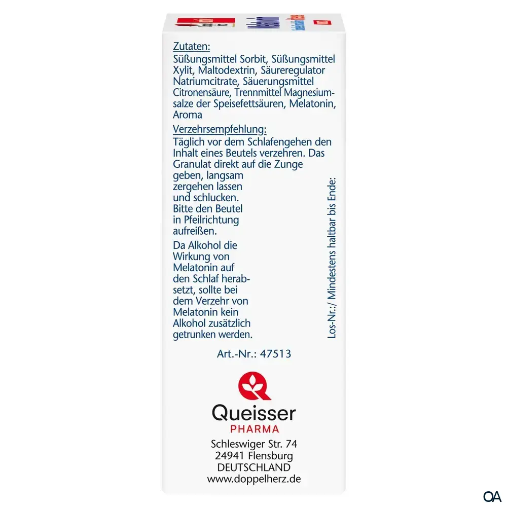 Doppelherz aktiv Melatonin Intense DIRECT Sticks