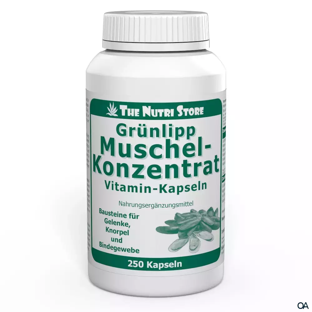 The Nutri Store Grünlipp Muschelkonzentrat Vitamin Kapseln
