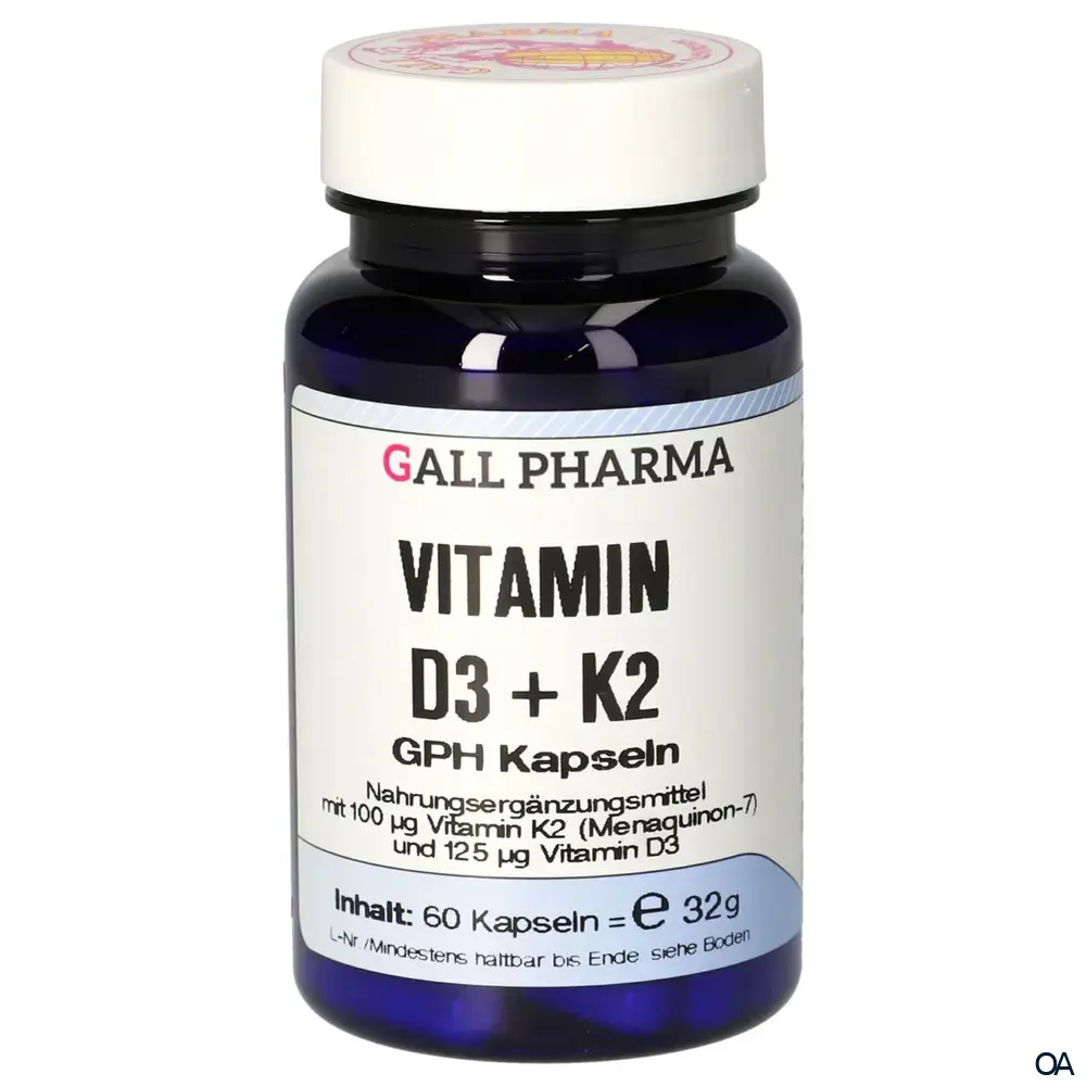 Gall Pharma Vitamin D3 + K2 Kapseln