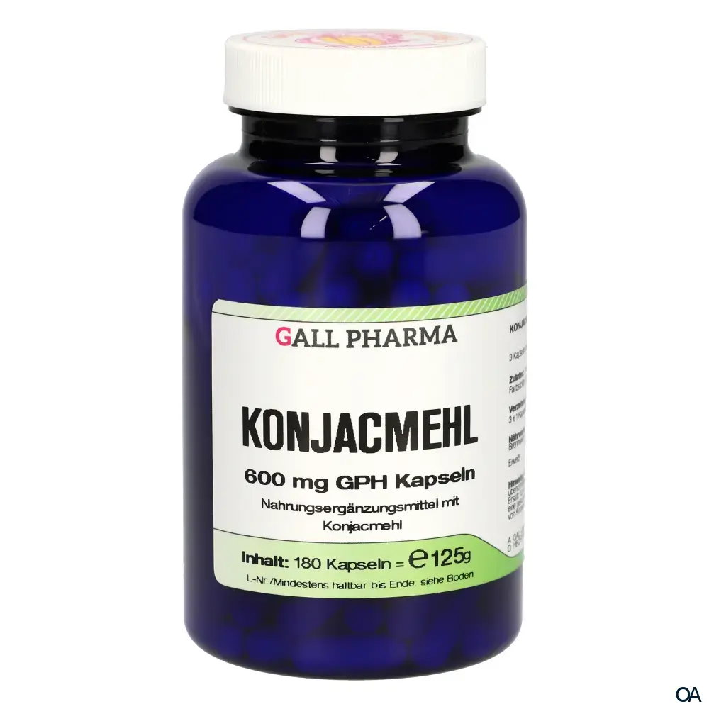Gall Pharma Konjacmehl 600 mg Kapseln