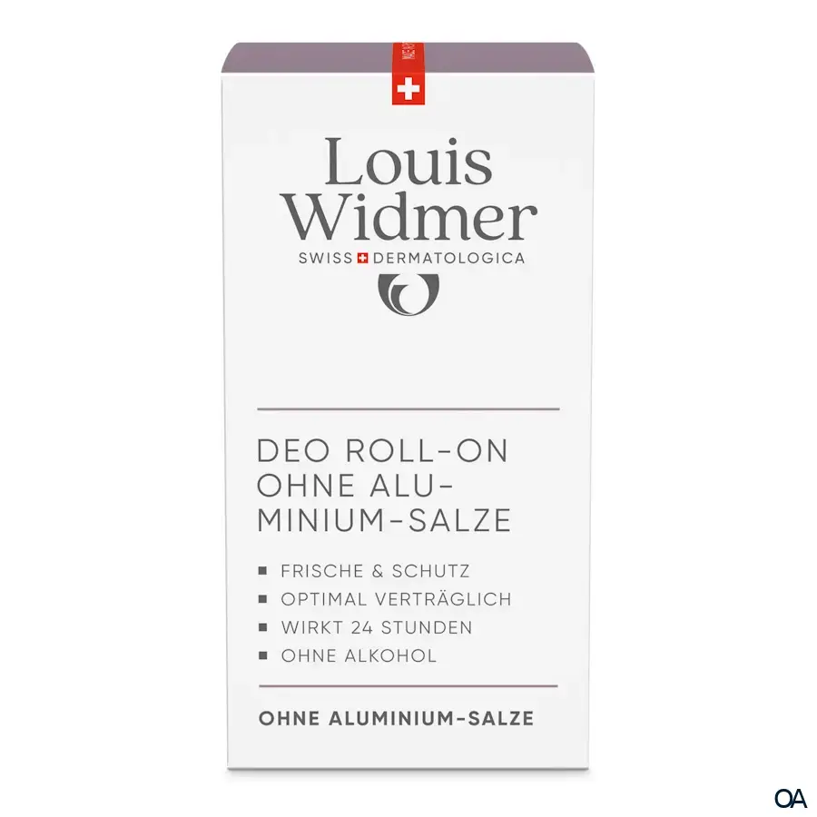 Louis Widmer Deo Roll-on ohne Aluminium-Salze - leicht parfümiert
