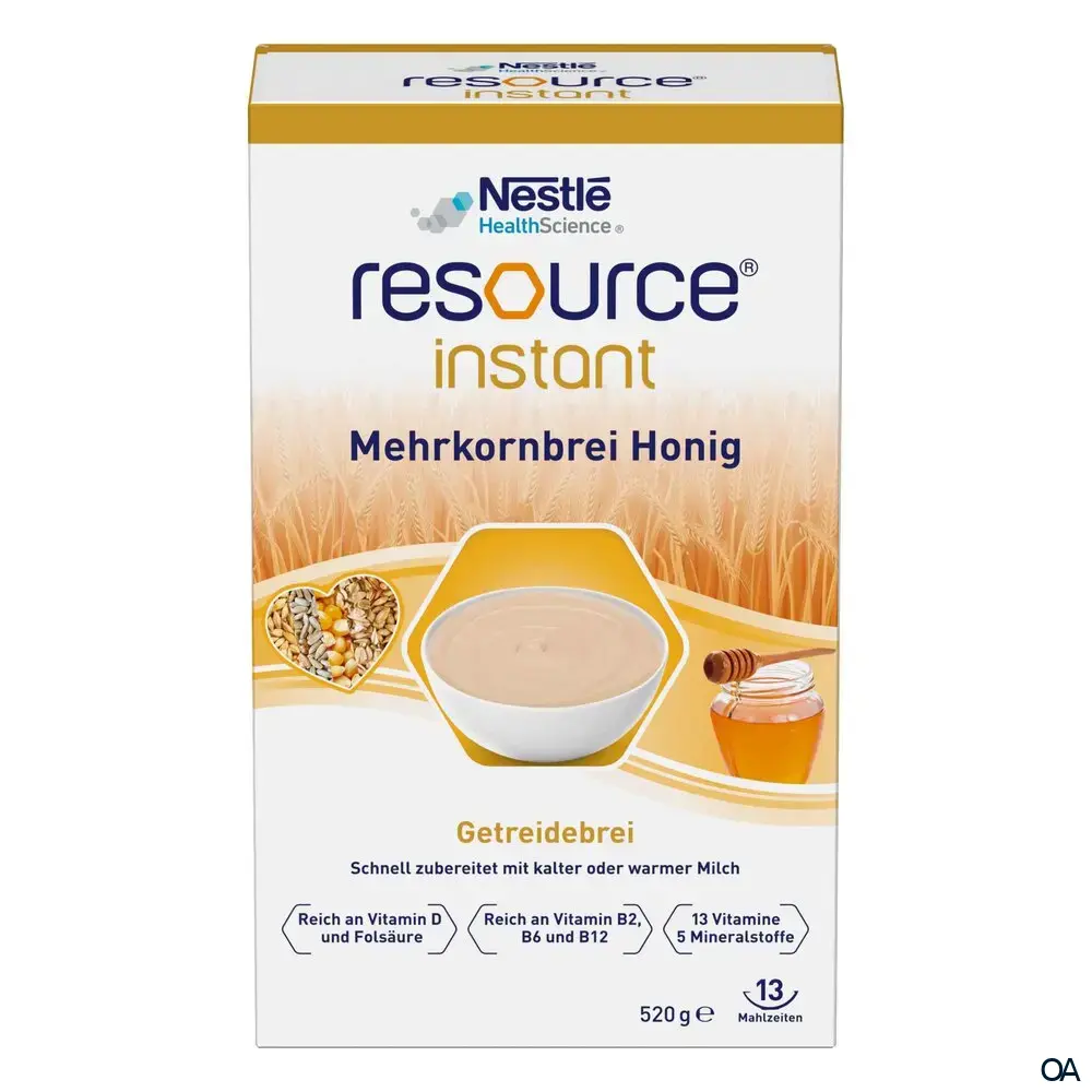 Nestle resource® instant Mehrkornbrei Honig 520g