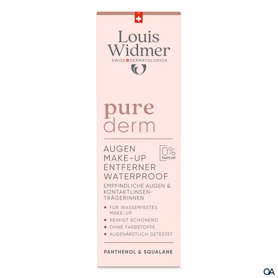 Louis Widmer purederm Augen Make-up Entferner Waterproof - ohne Parfum