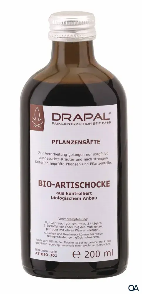 DRAPAL® Bio-Artischocke Pflanzensaft 3 x 200 ml