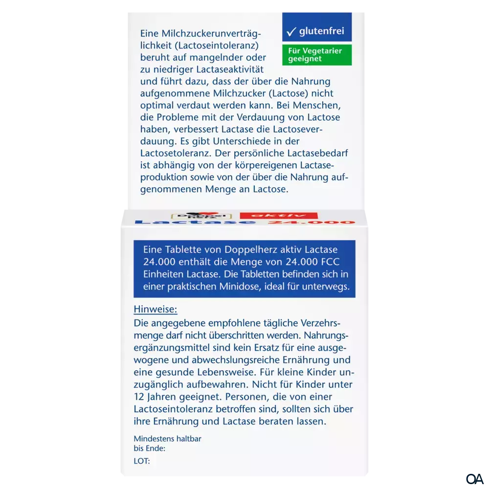 Doppelherz aktiv Lactase 24.000 Tabletten