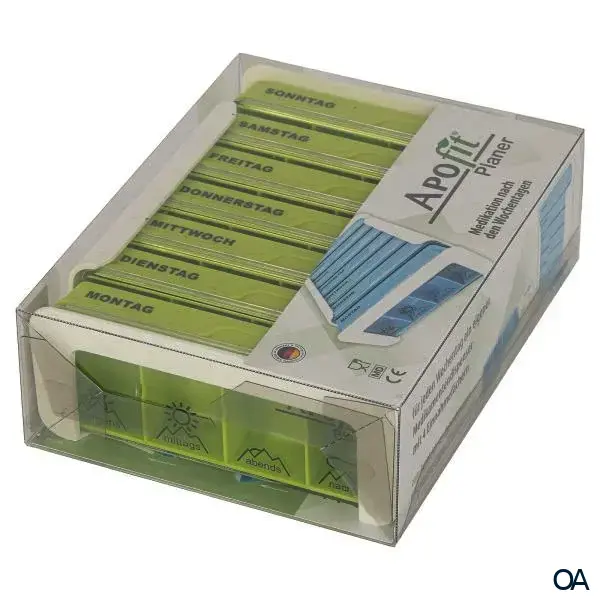 APOfit Wochendispenser 7 Dosierer Planer grün