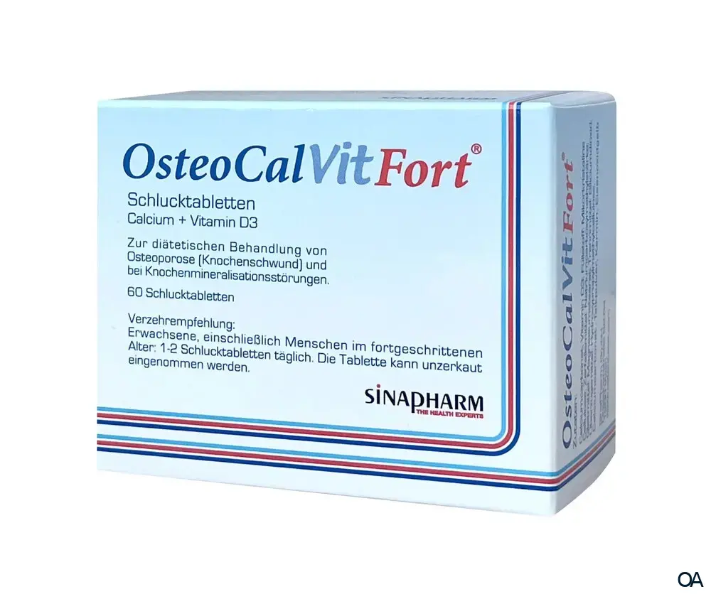 OsteoCalVitFort Schlucktabletten 500mg Calcium + 10,25 µg Vitamin D3