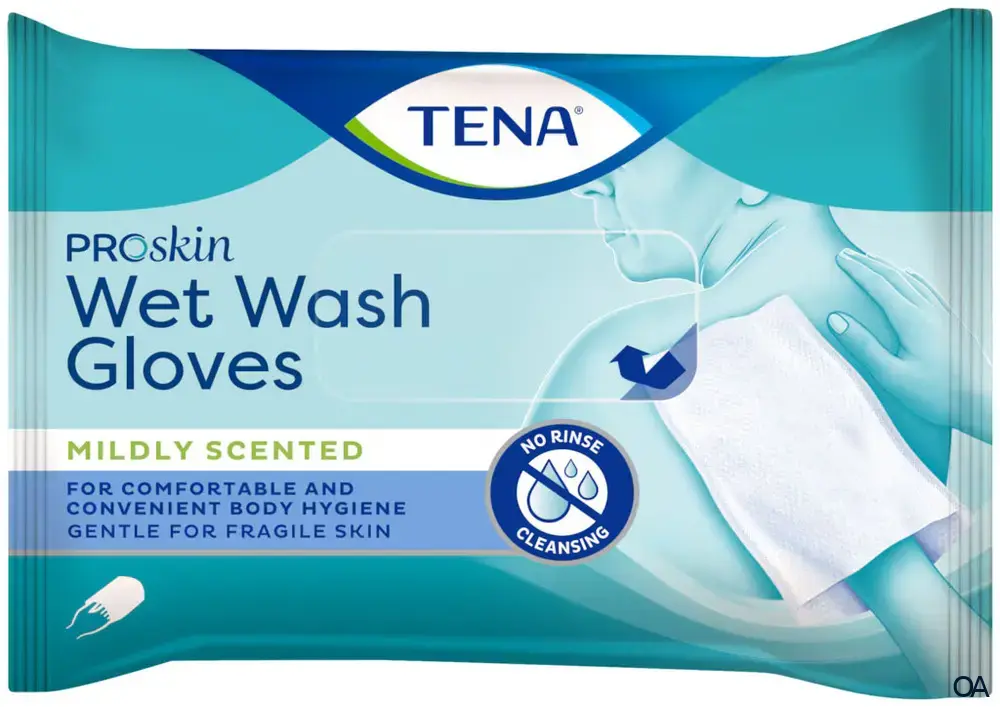 Tena ProSkin Wet Wash Gloves - Milder Duft
