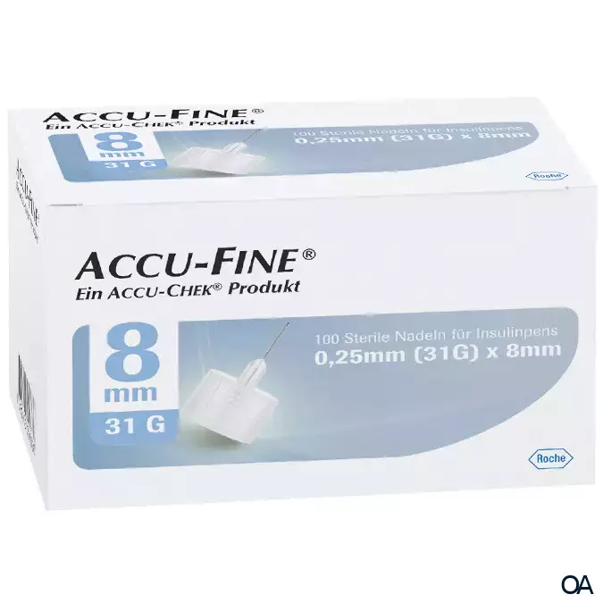 Accu-Fine® Insulinpen-Nadeln 0,25/8mm 31G Accu-Fine® Insulinpen-Nadeln 0,25/8mm 31G