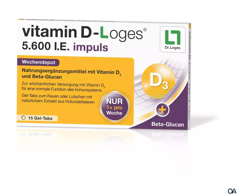 vitamin D-Loges® 5.600 I.E. impuls Gel-Tabs