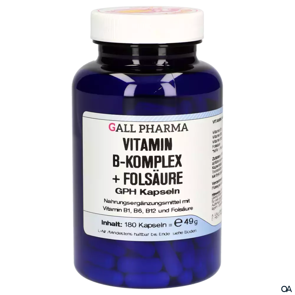 Gall Pharma Vitamin B Komplex + Folsäure Kapseln
