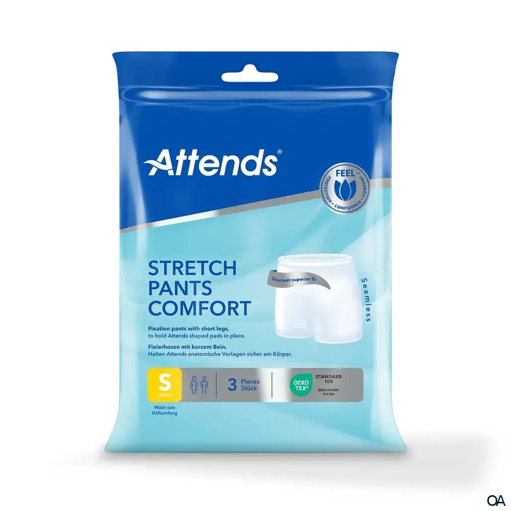 Attends Stretch Pants Comfort S - Fixierhosen mit kurzem Bein
