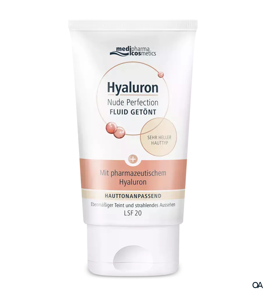 medipharma cosmetics Hyaluron Nude Perfection Fluid Getönt LSF 20 sehr heller Hauttyp