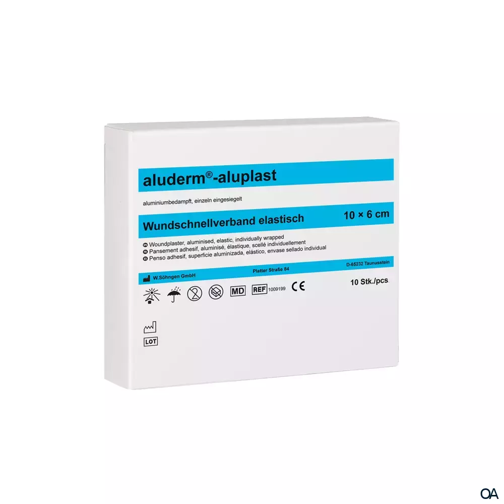 aluderm®-aluplast Wundschnellverband elastisch 10 x 6 cm