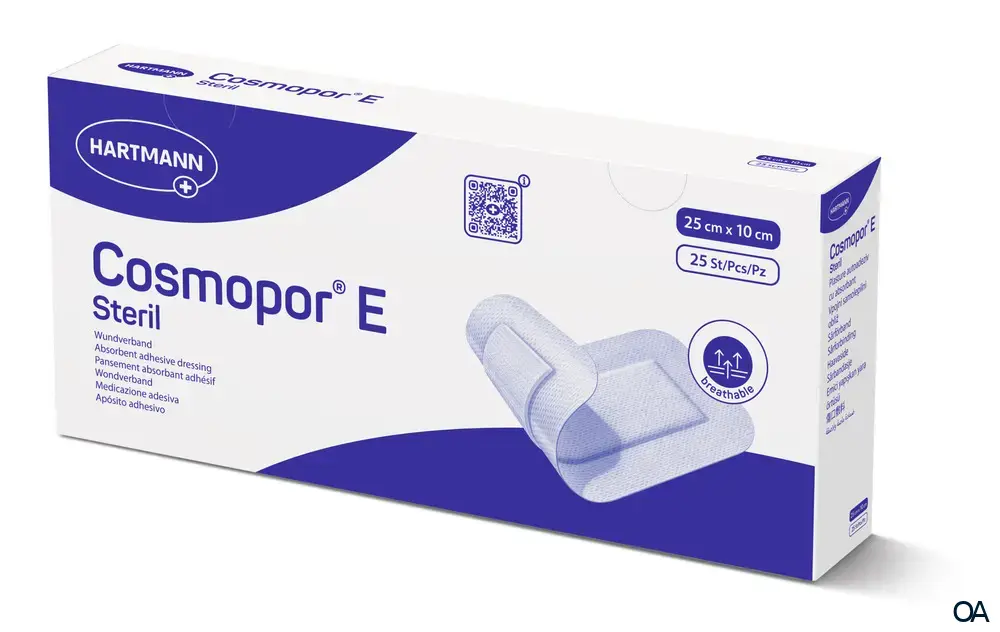 Cosmopor® E selbstklebender Wundschnellverband steril, 25 x 10 cm